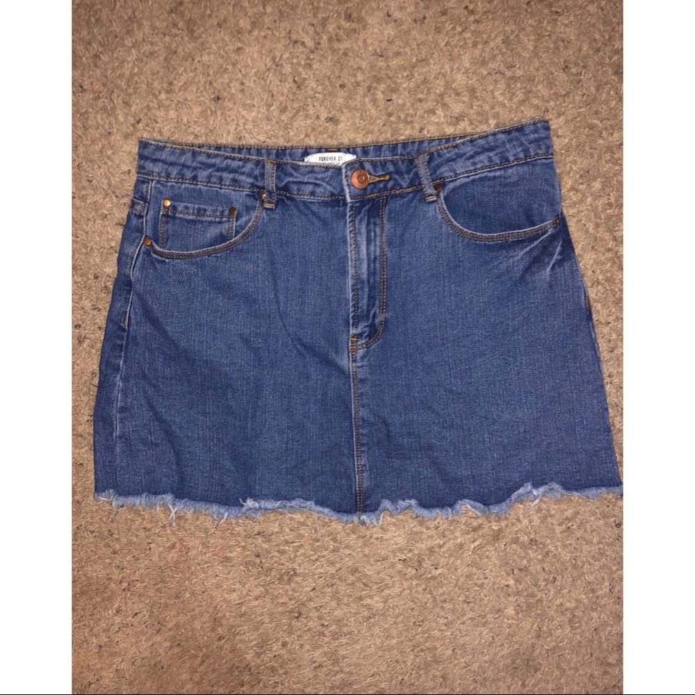 Mini Jean Skirt